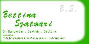 bettina szatmari business card